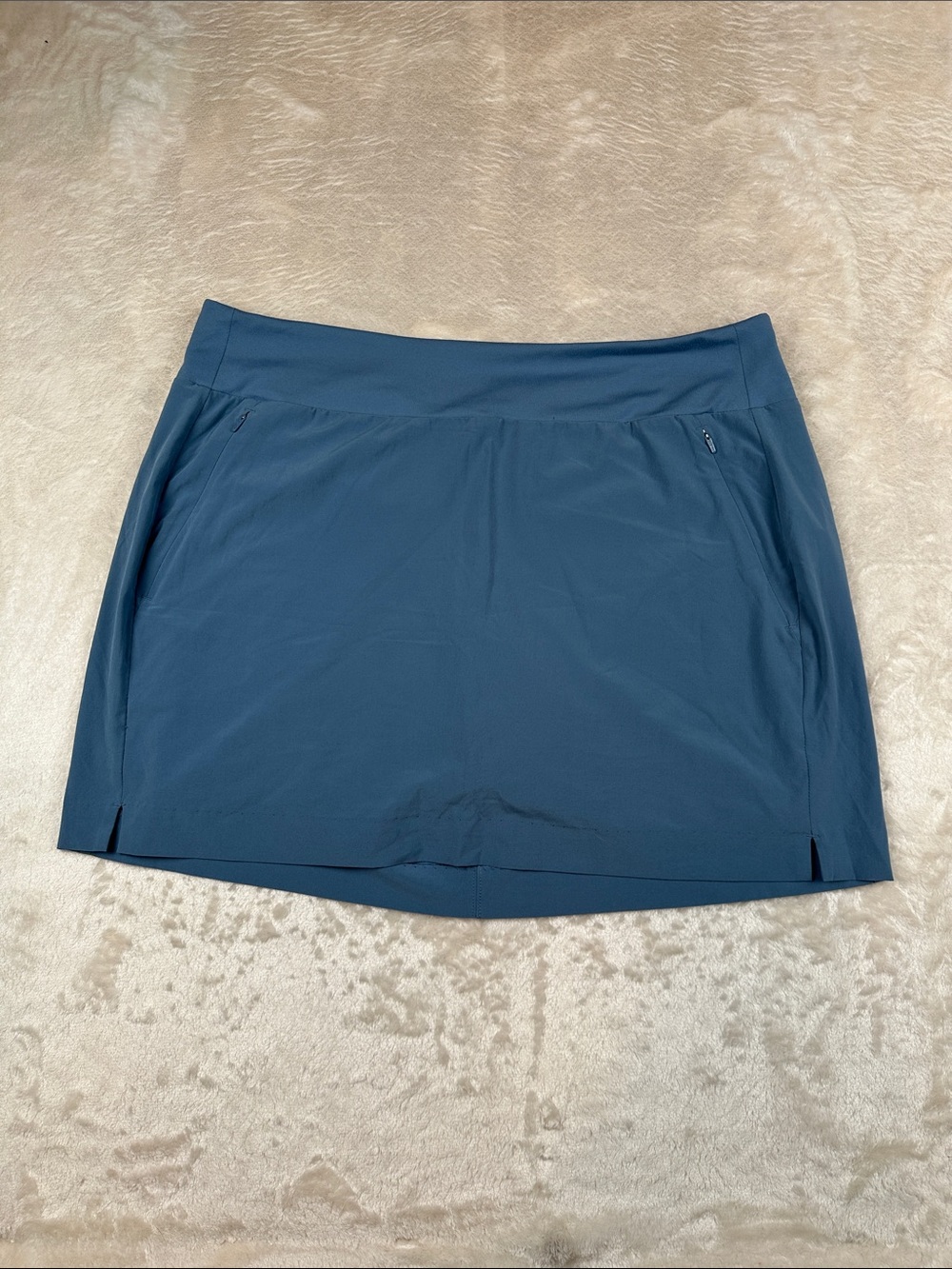 Athleta Size 16 Slate Blue Active Skort with Zip Pockets | Performance | Active